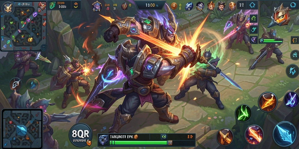 Gameplay seru dalam pertempuran MOBA yang intens