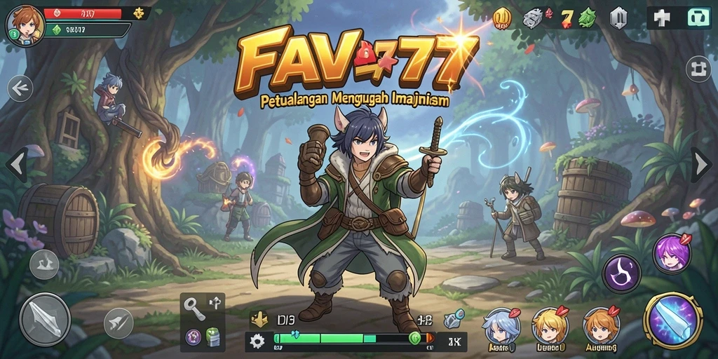Screenshot FAV77 menampilkan aksi seru dalam dunia Anime yang penuh warna.