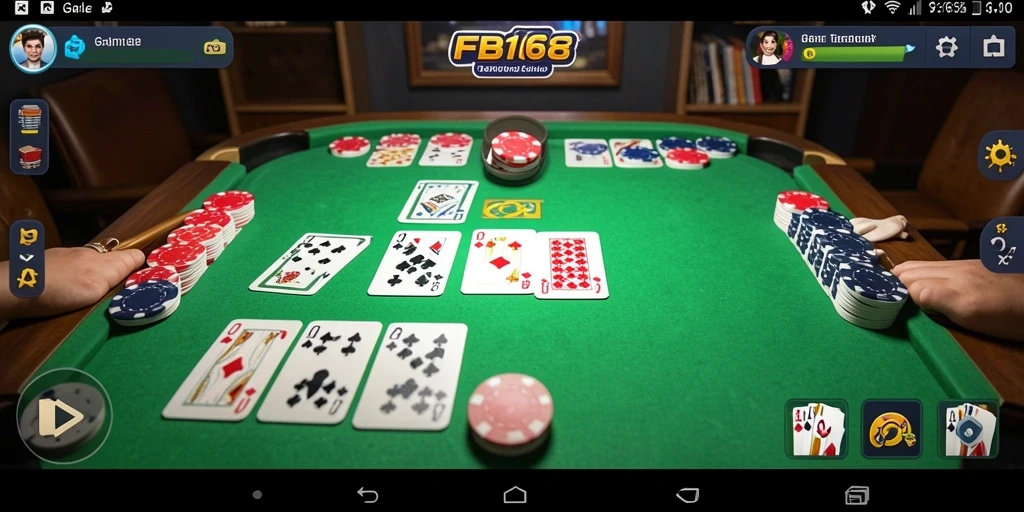 Tampilan gameplay seru dari FB168 yang menunjukkan aksi Gaple.