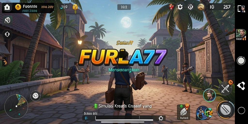 Tampilan gameplay interaktif dan menarik dari FURLA77.