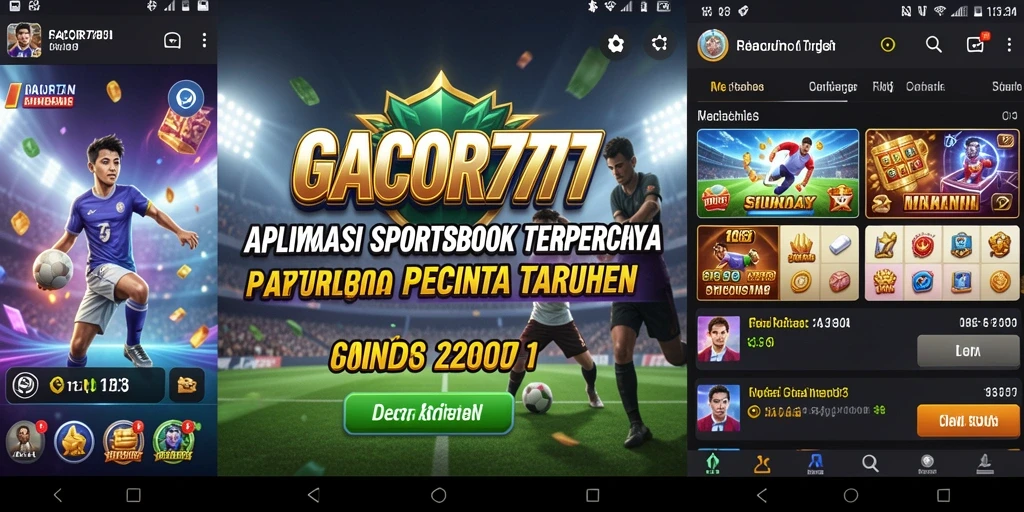 Screenshot GACOR777 menampilkan antarmuka taruhan olahraga yang interaktif dan menarik.