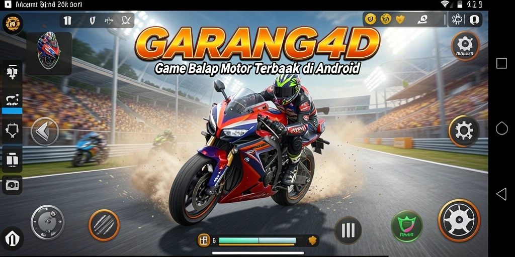 Screenshot utama GARANG4D menampilkan balapan motor yang seru dan grafis memukau.