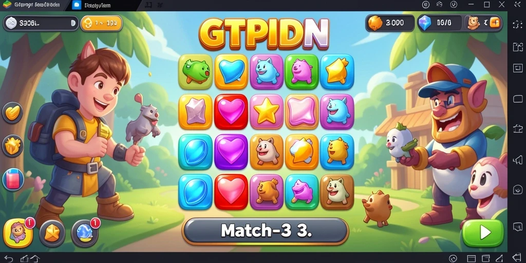 Tangkapan layar GTPIDN menampilkan gameplay yang seru dan penuh warna.