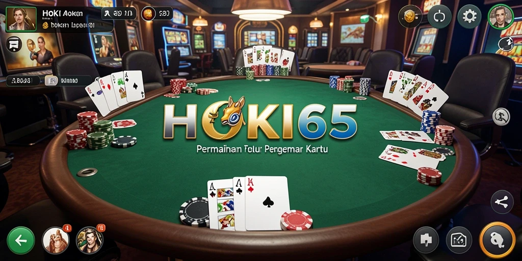 Tampilan menarik dari permainan Poker HOKI65 yang seru.