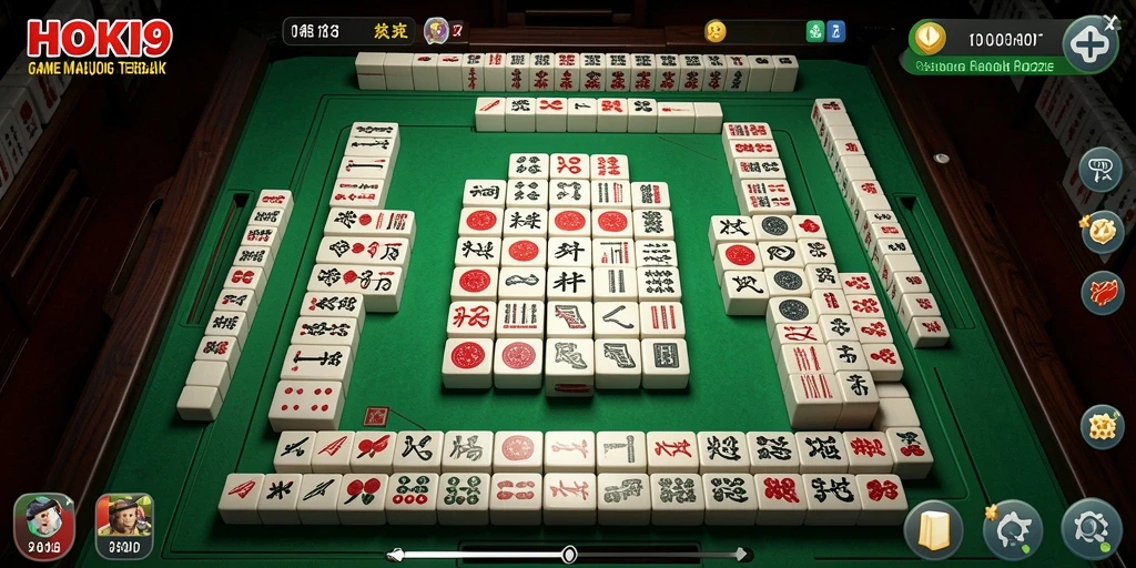 Tampilan gameplay HOKI9 yang menawan dalam Mahjong.