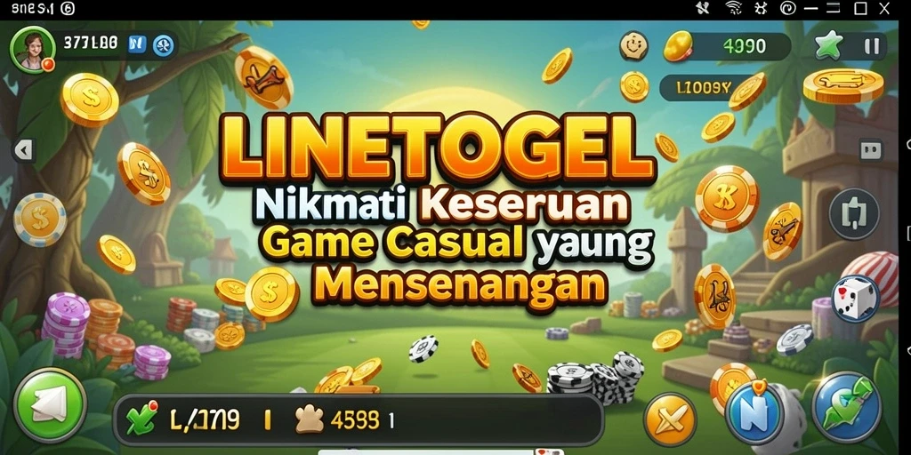 Tampilan cerah dan gameplay interaktif dari LINETOGEL.