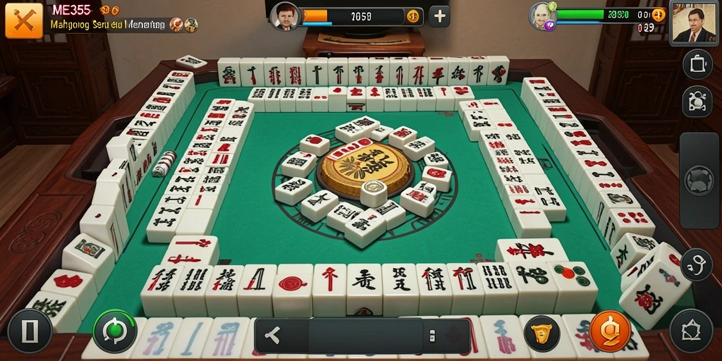 Tampilan gameplay ME355 dengan berbagai papan Mahjong menarik.
