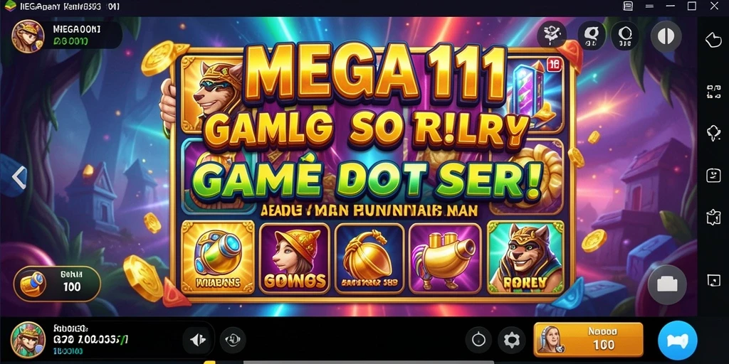 Tampilan menarik dari gameplay Slot MEGA111 yang memikat.