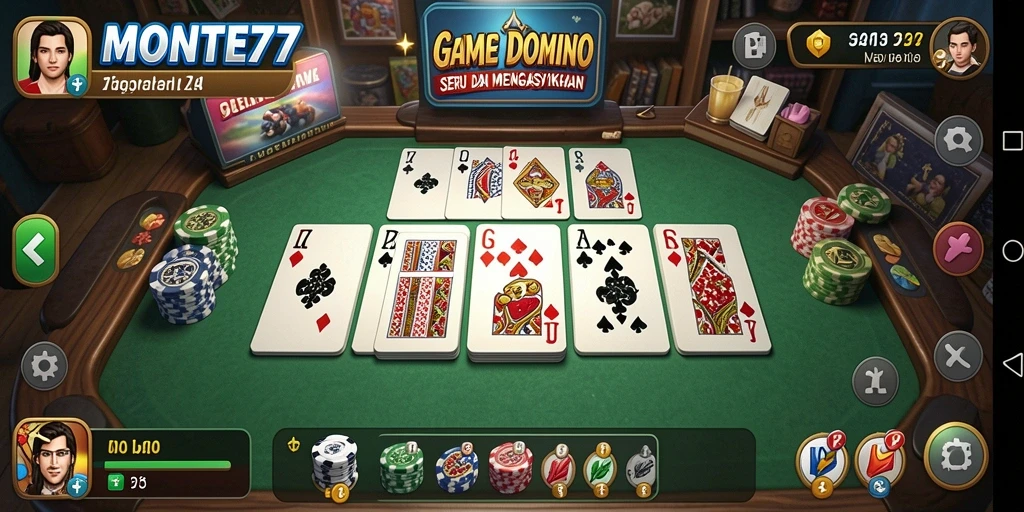 Tampilan gameplay MONTE77 yang seru dan menarik.