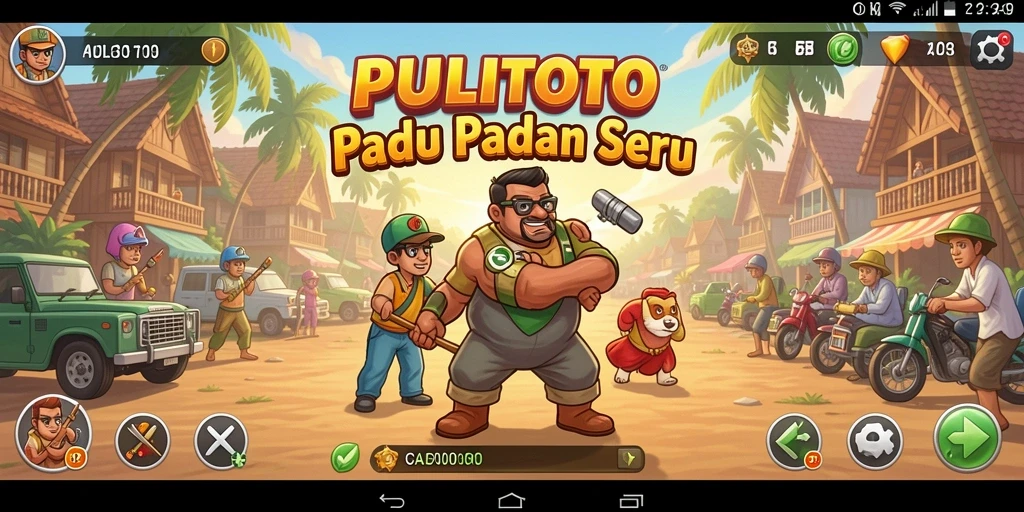 Tampilan utama gameplay PULITOTO dengan aksi Match-3 yang seru.