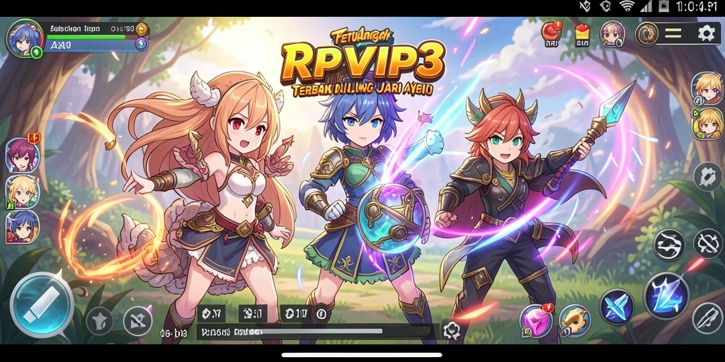Ilustrasi menakjubkan dari gameplay RPVIP3 yang penuh aksi.
