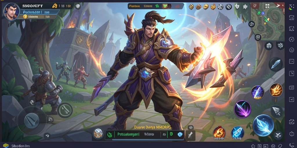 Tampilan gameplay menarik dari SBOBET dalam dunia MMORPG.
