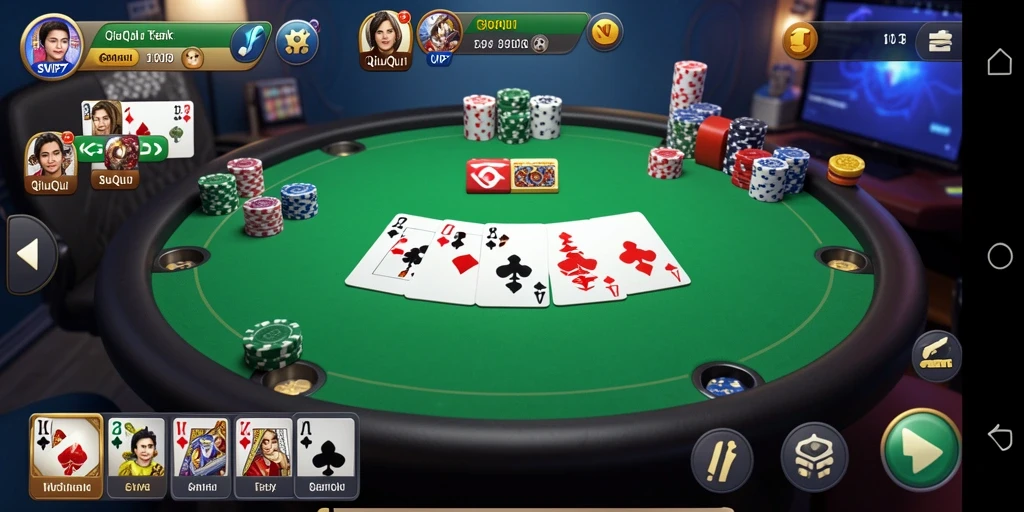 Tampilan seru dan kompetitif dari gameplay QiuQiu SVIP7.