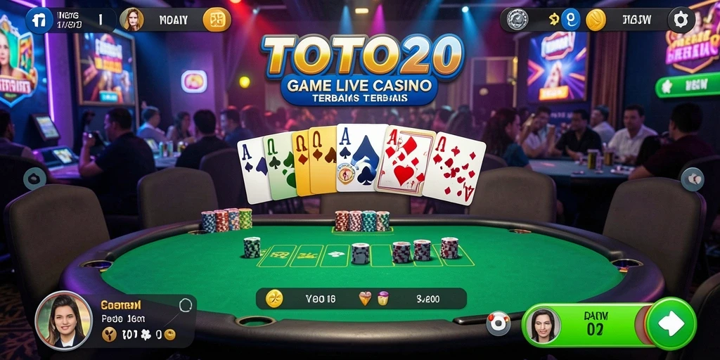 Tampilan gameplay seru di TOTO20 dengan dealer profesional.