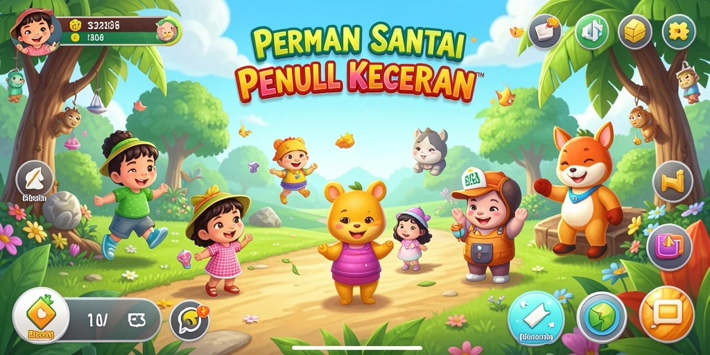 Screenshot menunjukkan gameplay santai dan menyenangkan di V21.