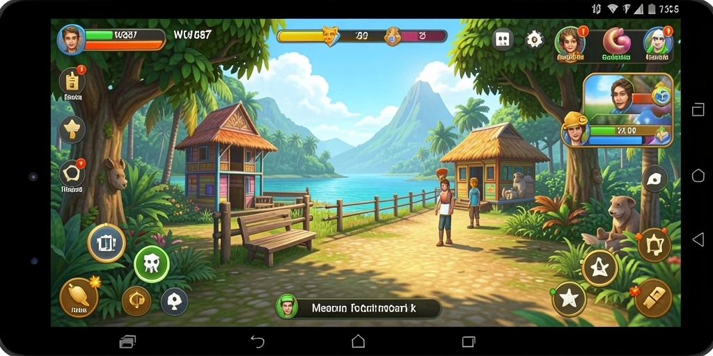 Tampilan gameplay <strong>WG87</strong> yang penuh warna dan menghibur.
